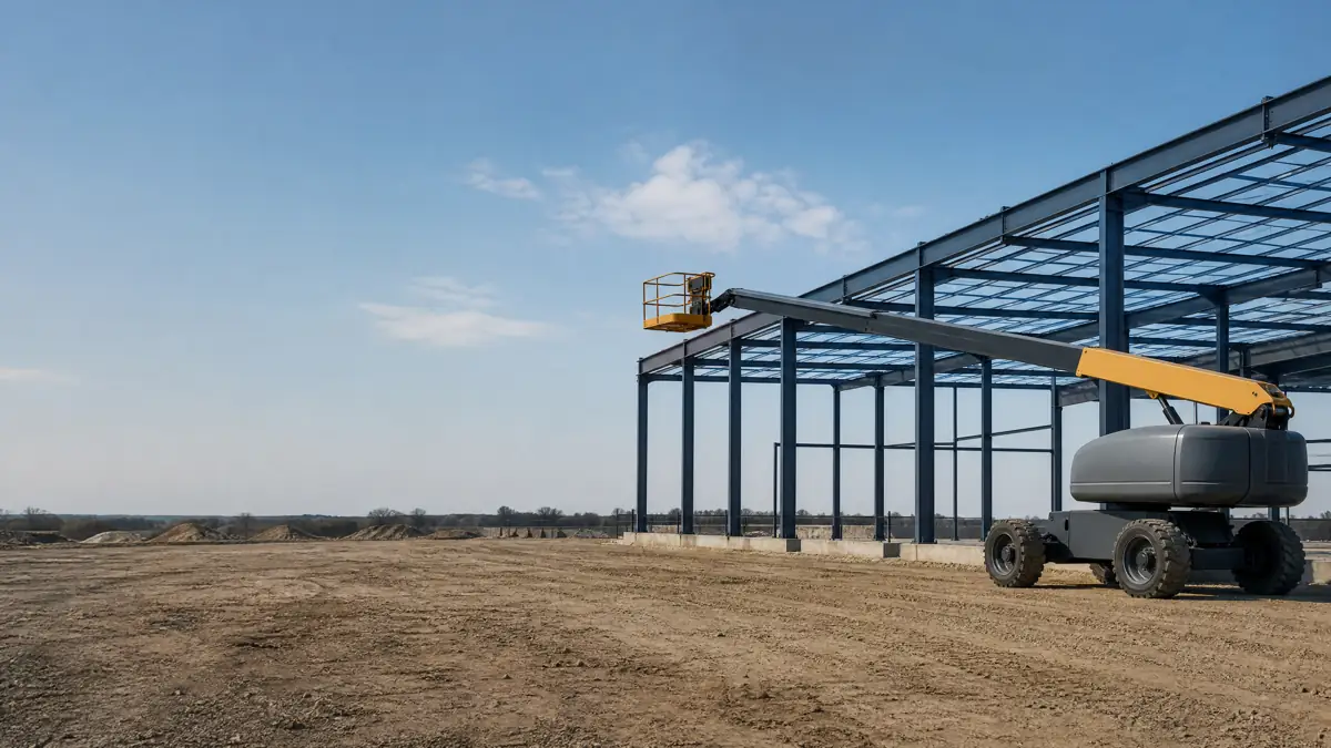 Rough Terrain Scissor Lifts jobsite access in Lafayette